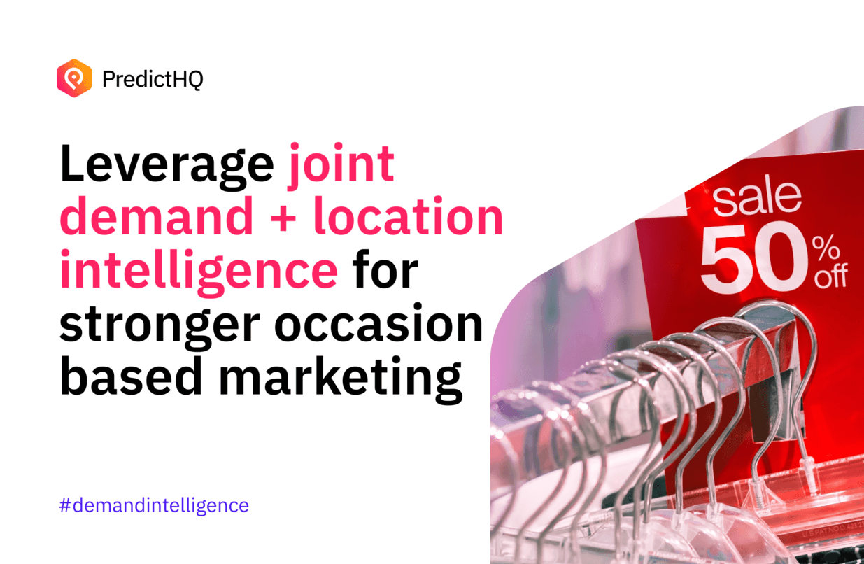 Leverage demand intelligence powered by geospatial data for occasion ...
