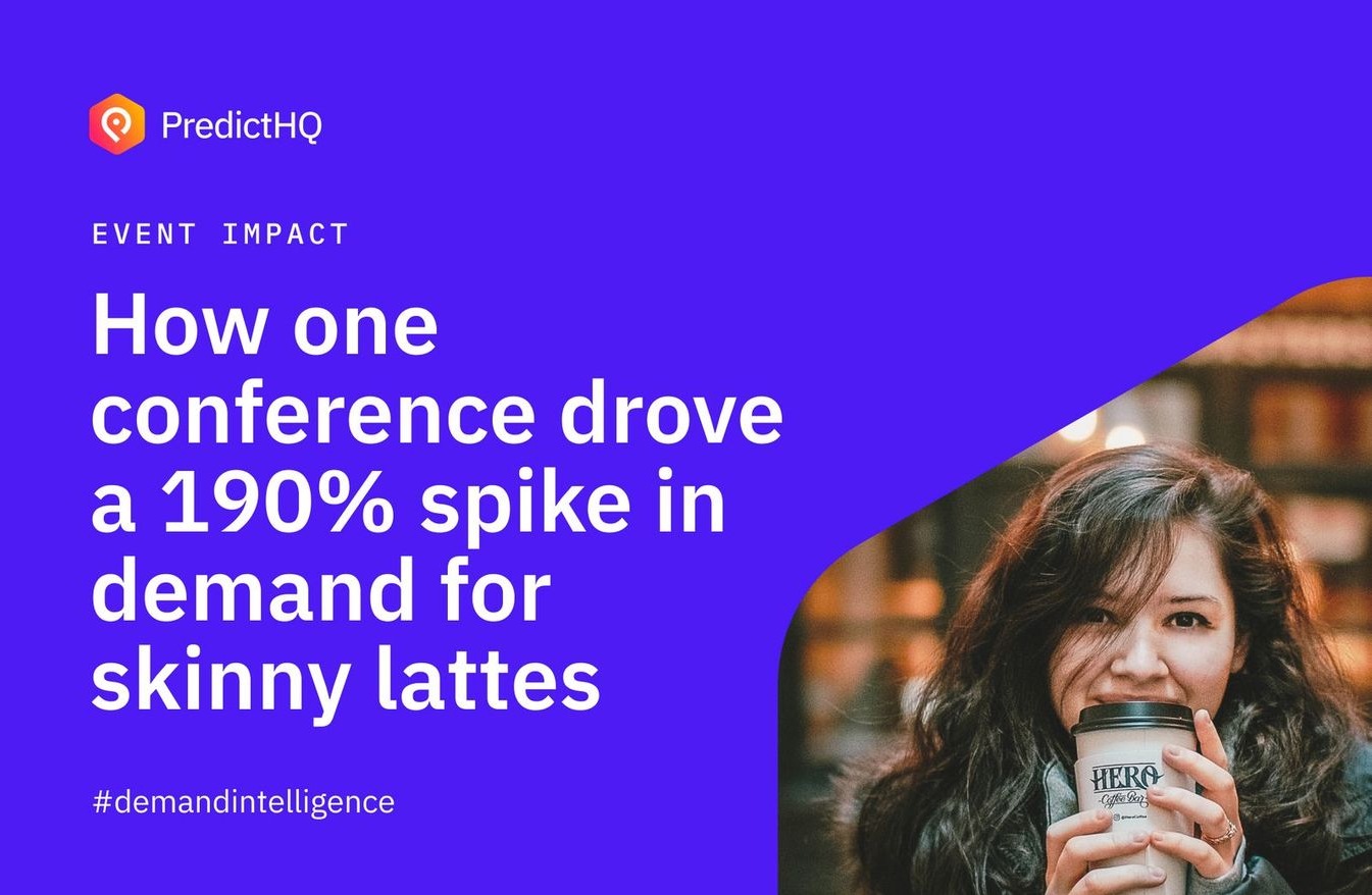 How one conference drove a 190% spike in demand for lattes - PredictHQ